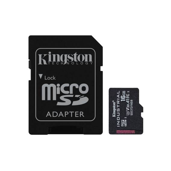Obrázok pre Kingston Technology Karta 16GB microSDHC Industrial C10 A1 pSLC + SD adaptér