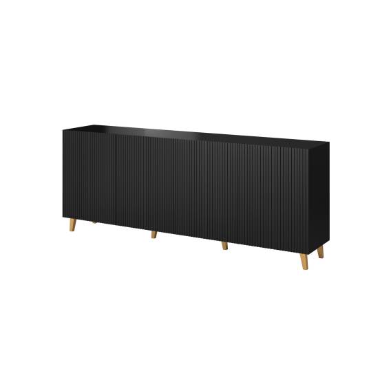 Obrázok pre Cama Komoda PAFOS 200x42x82 Černá matná