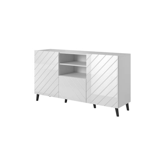 Obrázok pre Komoda ABETO 150x42x82 bílá lesklá
