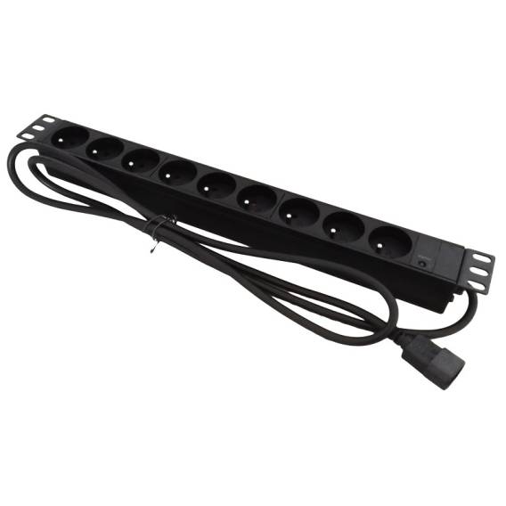 Obrázok pre Alantec PZ09U napájecí prodlužovačka 1,8 m 9 AC zásuvky / AC zásuvek Vnitřní Černá