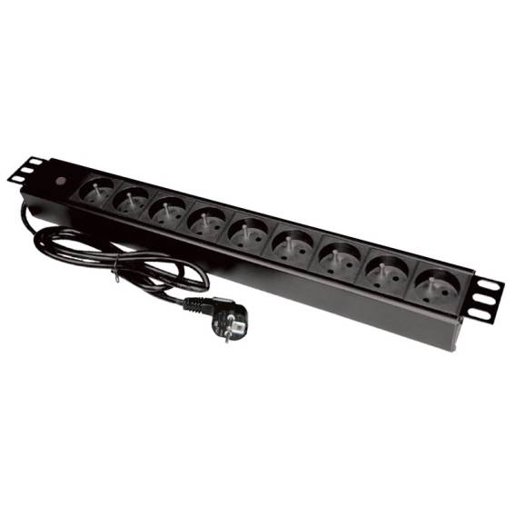 Obrázok pre Alantec PZ09 napájecí prodlužovačka 1,8 m 9 AC zásuvky / AC zásuvek Vnitřní Černá