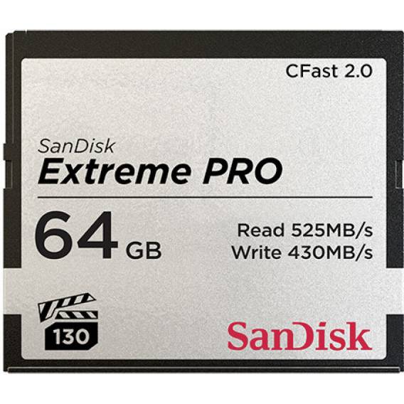 Obrázok pre SanDisk CFAST 2.0 VPG130 64GB Extreme Pro SDCFSP-064G-G46D