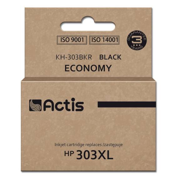 Obrázok pre Actis KH-303BKR inkoust pro tiskárny HP, náhradní inkoust HP 303XL T6N04AE; Premium; 20 ml; 600 stran; černý
