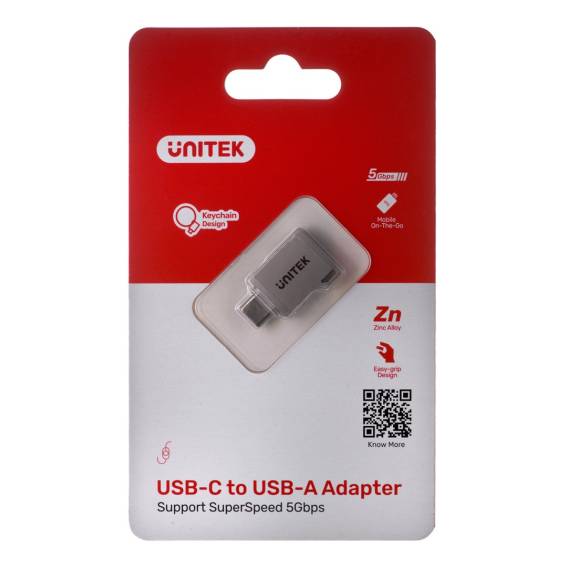 Obrázok pre UNITEK ADAPTÉR USB-C-USB-A 3.1 GEN1, M/F, A1025GNI