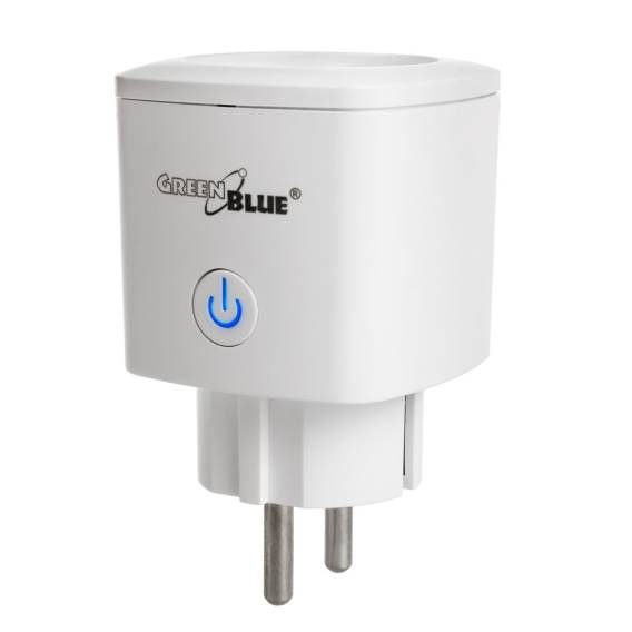 Obrázok pre GreenBlue WiFi Dálkově ovládaná zásuvka, Android/iOS/Alexa/Google Home, spotřeba energie. Energetický, časovač, max. 3680W, typ F, GB720 F