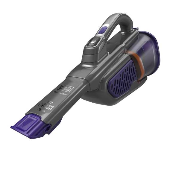 Obrázok pre Black & Decker BHHV520BFP ruční vysavač Černá, Fialová Bezsáčkové