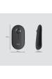 Obrázok pre Logitech Slim MK470 klávesnice Obsahuje myš Univerzální RF bezdrátový QWERTY US Mezinárodní Grafit