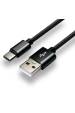 Obrázok pre everActive USB-C kabel 1m - černý, opletený, podpora rychlého nabíjení, 3A - CBB-1CB