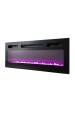 Obrázok pre Skříňka RTV EVA s elektrickým krbem 180x40x52 cm grafit/lesklý grafit