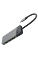 Obrázok pre GREEN CELL HUB USB-C ADAPTER GC CONNECT 7W1 (3XUSB 3.1, HDMI 4K 60HZ, USB-C PD 85W, MICROSD/SD)
