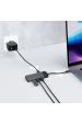 Obrázok pre GREEN CELL HUB USB-C ADAPTER GC CONNECT 7W1 (3XUSB 3.1, HDMI 4K 60HZ, USB-C PD 85W, MICROSD/SD)