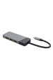 Obrázok pre GREEN CELL HUB USB-C ADAPTER GC CONNECT 7W1 (3XUSB 3.1, HDMI 4K 60HZ, USB-C PD 85W, MICROSD/SD)