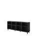 Obrázok pre Komoda FARO 200x42x82 matná černá + dub craft