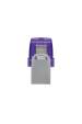 Obrázok pre Kingston Technology DataTraveler microDuo 3C USB paměť 64 GB USB Type-A / USB Type-C 3.2 Gen 1 (3.1 Gen 1) Purpurová, Nerezová ocel