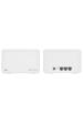 Obrázok pre Mercusys Halo H80X(2-pack) Dvoupásmový (2,4 GHz / 5 GHz) Wi-Fi 6 (802.11ax) Bílá 3 Vnitřní