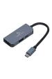 Obrázok pre Gembird A-CM-COMBO3-02 dokovací stanice/replikátor portů Kabel USB 3.2 Gen 1 (3.1 Gen 1) Type-C Stříbrná