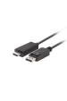 Obrázok pre Lanberg CA-DPHD-11CC-0018-BK kabelová redukce DisplayPort HDMI Černá