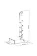 Obrázok pre Maclean MC-905 Universal Cordless Vacuum & Accessories Floor Stand Holder Solid Stable