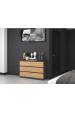 Obrázok pre Topeshop M6 120 ANTRACYT/ART komoda