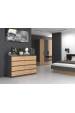 Obrázok pre Topeshop M8 140 ANT/ART KPL komoda