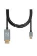Obrázok pre iBox ITVCDP4K adaptér k video kabelům 1,8 m USB typu C DisplayPort Černá