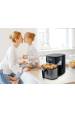 Obrázok pre Horkovzdušná fritéza NOVEEN AF550 6,5 l 1600 W Černá, Stříbrná