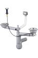 Obrázok pre Siphon for 1.5- and 2-bowl granite sink - Space-Saver