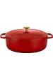 Obrázok pre BALLARINI BELLAMONTE OVÁLNÝ LITINOVÝ HRNEC 75003-566-0 - 5,5 LTR ČERVENÝ