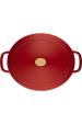 Obrázok pre BALLARINI BELLAMONTE OVÁLNÝ LITINOVÝ HRNEC 75003-566-0 - 5,5 LTR ČERVENÝ