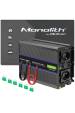 Obrázok pre Qoltec 51927 Monolitní měnič napětí 3000 MS Wave | 12V až 230V | 1500/3000 | USB