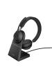 Obrázok pre Jabra Evolve2 65 Sluchátka s mikrofonem Bezdrátový Přes hlavu Kancelář / call centrum USB Typ-A Bluetooth Nabíjecí podstavec Černá
