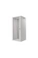 Obrázok pre Lanberg wall-mounted installation rack cabinet 19'' 27U 600x600mm gray (glass door)