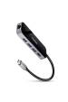Obrázok pre Axagon HMC-6GL dokovací stanice/replikátor portů Kabel USB 3.2 Gen 1 (3.1 Gen 1) Type-C Černá, Šedá