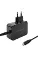 Obrázok pre Qoltec 52386 Nabíječka GaN POWER PRO | 1xUSB-C | 65W | 5-20V | 3-3,25A | Černá