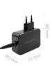 Obrázok pre Qoltec 52386 Nabíječka GaN POWER PRO | 1xUSB-C | 65W | 5-20V | 3-3,25A | Černá