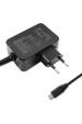 Obrázok pre Qoltec 52386 Nabíječka GaN POWER PRO | 1xUSB-C | 65W | 5-20V | 3-3,25A | Černá