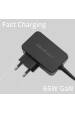 Obrázok pre Qoltec 52386 Nabíječka GaN POWER PRO | 1xUSB-C | 65W | 5-20V | 3-3,25A | Černá