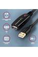 Obrázok pre Axagon ADR-220 USB 2.0 A-M -> A-F active extension/repeater cable 20m - Kabel - Digital/Daten USB kabel USB A 0,48 Gbit/s Černá