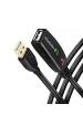 Obrázok pre Axagon ADR-220 USB 2.0 A-M -> A-F active extension/repeater cable 20m - Kabel - Digital/Daten USB kabel USB A 0,48 Gbit/s Černá