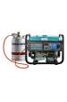 Obrázok pre Könner & Söhnen KS 10000E G motorové generátory 8000 W 25 l LPG (zkapalněný ropný plyn), Benzín Barva Aqua, Černá