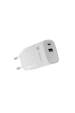 Obrázok pre NATEC RIBERA GAN NABÍJEČKA 1X USB-A + 1X USB-C 30W BÍLÁ