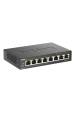 Obrázok pre D-Link DGS-1008P/E síťový přepínač Nespravované L2 Gigabit Ethernet (10/100/1000) Podpora napájení po Ethernetu (PoE) Desktop Černá