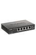Obrázok pre D-Link DGS-1100-05PDV2 síťový přepínač Řízený Gigabit Ethernet (10/100/1000) Podpora napájení po Ethernetu (PoE) Černá