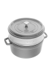 Obrázok pre Litinový kulatý hrnec s vložkou STAUB La Cocotte40508-819-0 - 3,8 l grafitový
