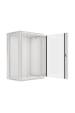 Obrázok pre Lanberg wall-mounted installation rack cabinet 19'' 18U 600x450mm gray (glass door)