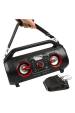 Obrázok pre Přenosný Bluetooth reproduktor Audiocore AC875 Bazooka Boombox 30W (20W + 5Wx2) IPX4 odolný proti stříkající vodě / rádio / microSD / Aux-In / USB / osvětlení / port pro mikrofon