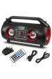 Obrázok pre Přenosný Bluetooth reproduktor Audiocore AC875 Bazooka Boombox 30W (20W + 5Wx2) IPX4 odolný proti stříkající vodě / rádio / microSD / Aux-In / USB / osvětlení / port pro mikrofon
