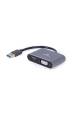 Obrázok pre Gembird A-USB3-HDMIVGA-01 USB grafický adaptér 3840 x 2160 px Šedá