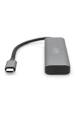 Obrázok pre Digitus DA-70245 rozbočovač rozhraní USB 3.2 Gen 1 (3.1 Gen 1) Type-C 10000 Mbit/s Šedá