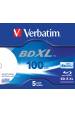 Obrázok pre Verbatim BD-R XL, 100 GB*, 4x, se širokou plochou pro potisk inkoustem, balení po 5 discích (Jewel Case)